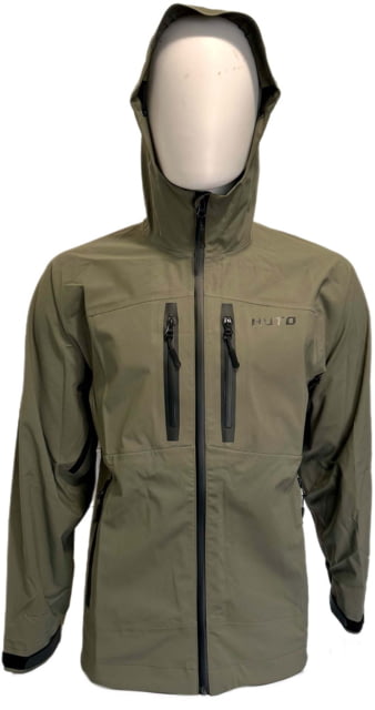 Huto Lifestyle Bone Dry Rain Jacket Green/Grey Medium - Huto Lifestyle