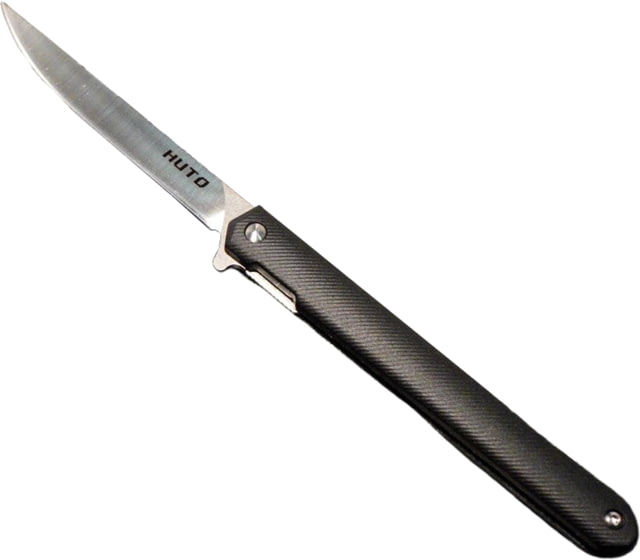 Huto Lifestyle Finisher Folding Hard Blade Skinner Knife Black - Huto Lifestyle
