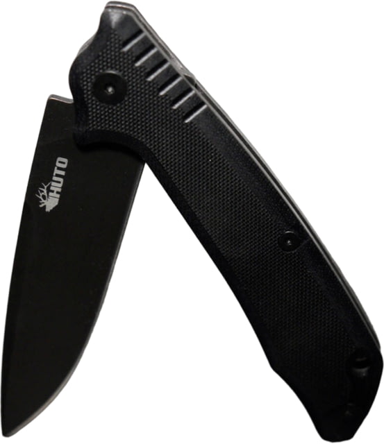 Huto Lifestyle Hunt Harder Folding Hard Blade Knife Black - Huto Lifestyle