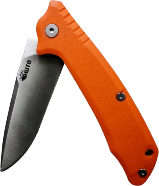Huto Lifestyle Hunt Harder Folding Hard Blade Knife Orange - Huto Lifestyle