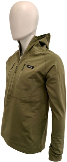 Huto Lifestyle Huto Lifestyle Synthetic Mid-Weight Hoodie/Base Layer Army Green Extra Large - Huto Lifestyle