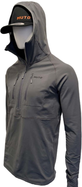 Huto Lifestyle Huto Lifestyle Synthetic Mid-Weight Hoodie/Base Layer Grey Small - Huto Lifestyle