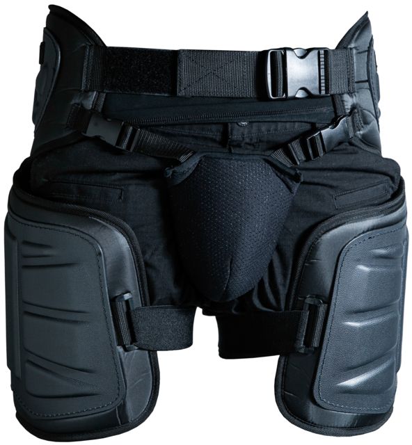 HWI Gear Thigh Protector w/Groin And Skirt Protector Black Medium/Large - Hwi Gear