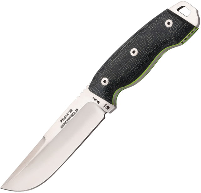 Hydra Knives Openfield Fixed Blade Knife 9.5in Overall 5in Sand Blast Finish Niolox Tool Steel Blade Jute Micarta Handle Black Kydex Belt Sheath - Hydra Knives