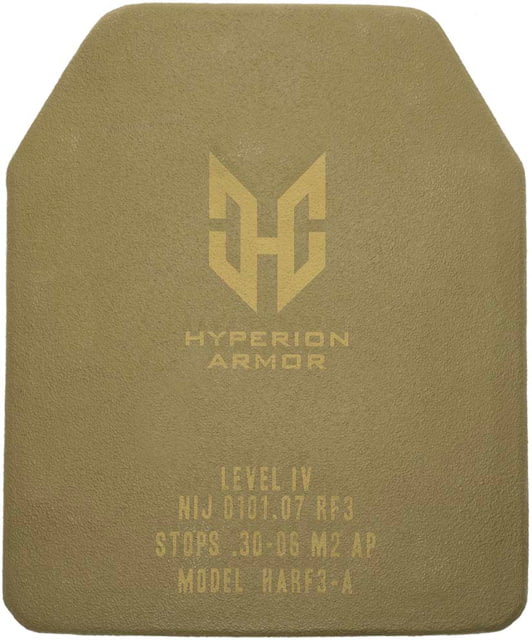 HYPERION RF3 Level IV AI203 Armor Plate Single-Curved SAPI Olive Drab 9.75 x 11.75 One Size