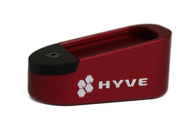 HYVE Technologies CA Edition Magazine Base Pad Glock 19 Red Small - Hyve Technologies