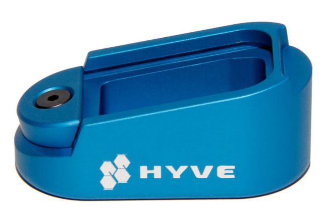 HYVE Technologies Magazine Extension Base Pad Glock 26 2-Round Blue Small - Hyve Technologies