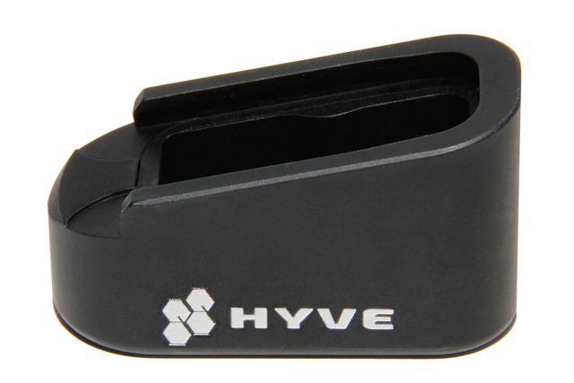 HYVE Technologies Magazine Extension Base Pad Glock 43 2-Round Black Small - Hyve Technologies