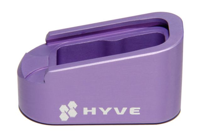 HYVE Technologies Magazine Extension Base Pad Glock 43 2-Round Violet Small - Hyve Technologies
