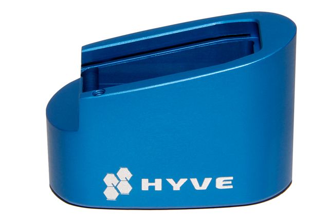 HYVE Technologies Magazine Extension Base Pad Smith & Wesson M&P Shield .45 1-Round Blue Small - Hyve Technologies