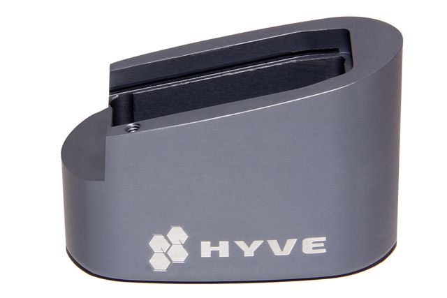 HYVE Technologies Magazine Extension Base Pad Smith & Wesson M&P Shield .45 1-Round Gray Small - HYVE Technologies