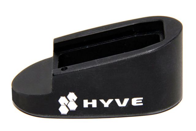 HYVE Technologies Magazine Extension Base Pad Smith & Wesson M&P Shield 9mm 7-Round Mag 1-Round Black Small - Hyve Technologies