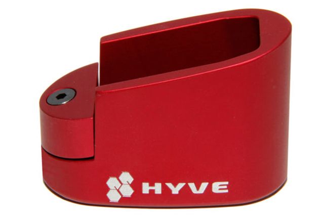 HYVE Technologies Magazine Extension Base Pad Smith & Wesson M&P Shield 9mm 8-Round Mag 2-Round Red Small - HYVE Technologies