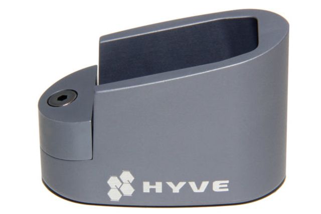 HYVE Technologies Magazine Extension Base Pad Smith & Wesson M&P Shield 9mm 8-Round Mag 2-Round Gray Small - HYVE Technologies
