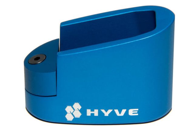 HYVE Technologies Magazine Extension Base Pad Smith & Wesson M&P Shield 9mm 8-Round Mag 2-Round Blue Small - HYVE Technologies