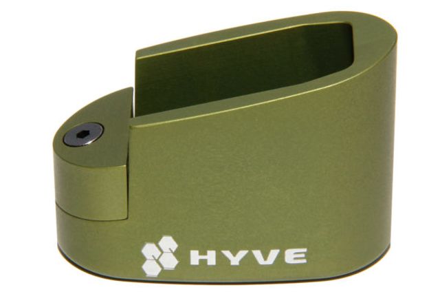 HYVE Technologies Magazine Extension Base Pad Smith & Wesson M&P Shield 9mm 8-Round Mag 2-Round OD Green Small - HYVE Technologies