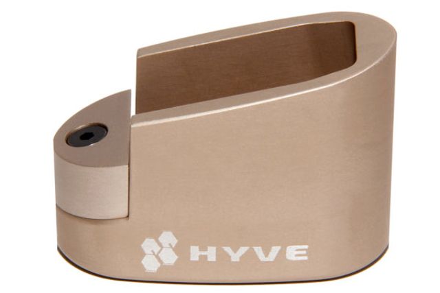 HYVE Technologies Magazine Extension Base Pad Smith & Wesson M&P Shield 9mm 8-Round Mag 2-Round Tan Small - HYVE Technologies