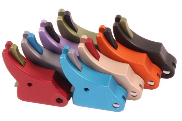HYVE Technologies Monarch Trigger System Smith & Wesson M&P Shield 9mm/ .40 Violet shoe/Black Safety Small - Hyve Technologies