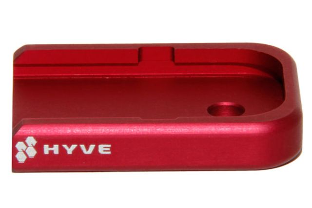 HYVE Technologies Small Magazine Base Pad Glock 9mm/.40 cal/.357 Double Stack Magazines Red Small - Hyve Technologies