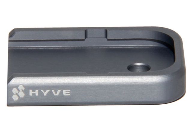 HYVE Technologies Small Magazine Base Pad Glock 9mm/.40 cal/.357 Double Stack Magazines Gray Small - Hyve Technologies