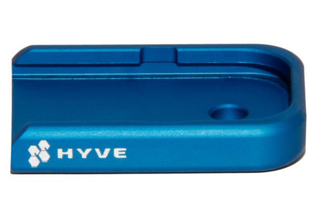 HYVE Technologies Small Magazine Base Pad Glock 9mm/.40 cal/.357 Double Stack Magazines Blue Small - Hyve Technologies