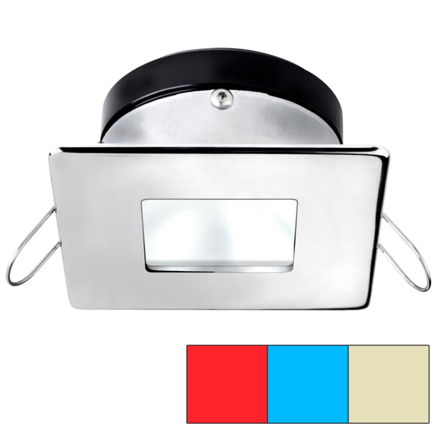 I2Systems Inc Apeiron  LED Spring Square/ Square Mount Light Red/ Warm White /Blue/Polished Chrome - I2Systems Inc