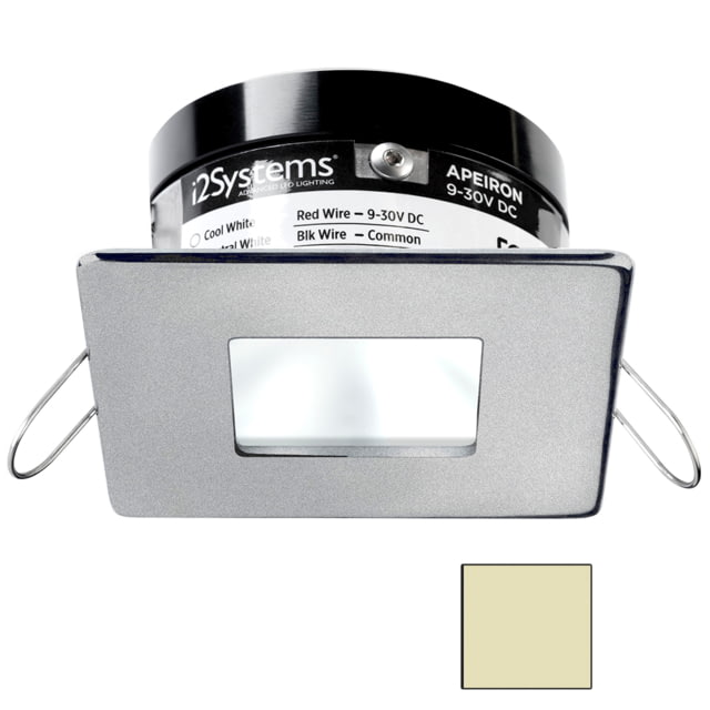 I2Systems Inc Apeiron Pro A503 3W LED Spring Mount Light Square/Square Warm White/Brushed Nickel Finish - I2Systems Inc