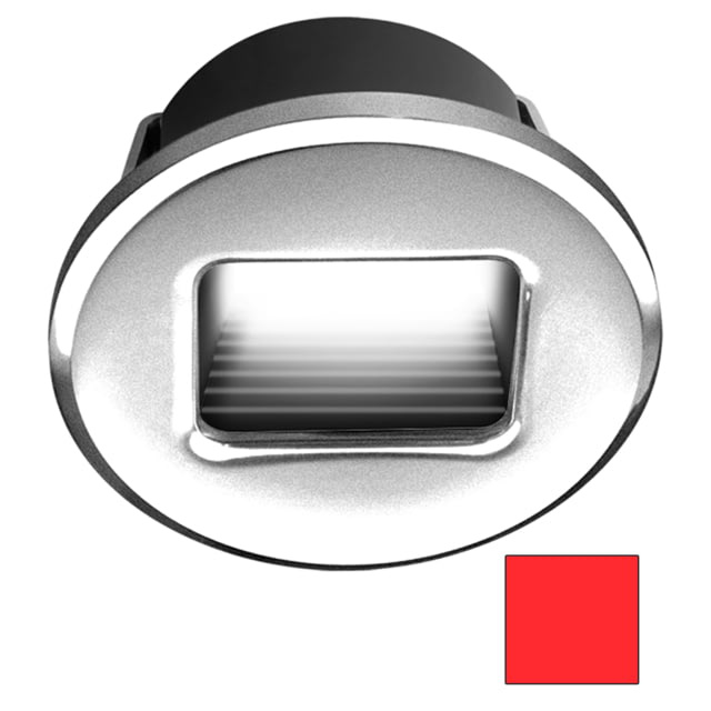 I2Systems Inc Ember  Snap-In LED Round Light Brushed Nickel/Red Light - I2Systems Inc