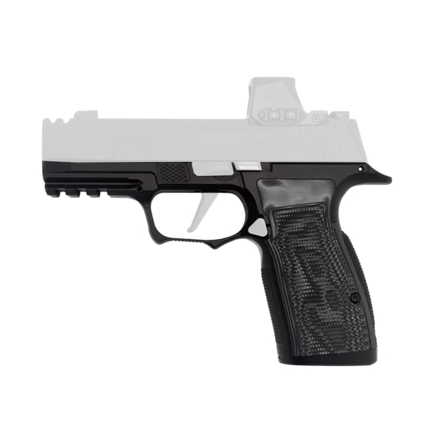 Icarus Precision A.C.E. SXG Grip Module Fits Sig P365 X-Macro/XL Steel Construction Nitride Finish Black Hogue Black G10 Grip Panels 365 SXG MACRO NON - Icarus Precision