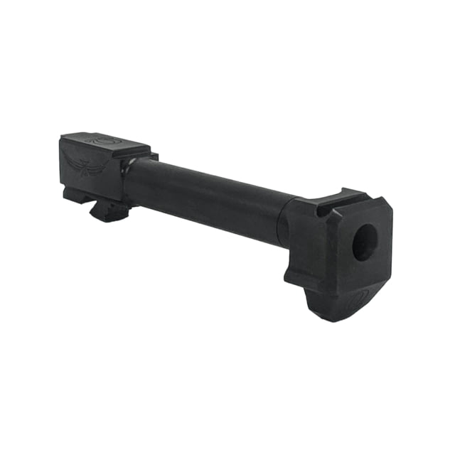 Icarus Precision Omega Comp/Barrel 9MM Fits Glock 17 Gen 5 OEM Slides Nitride Finish Black Includes Barrel and Compensator G5 G17 COMP BLK - Icarus Precision