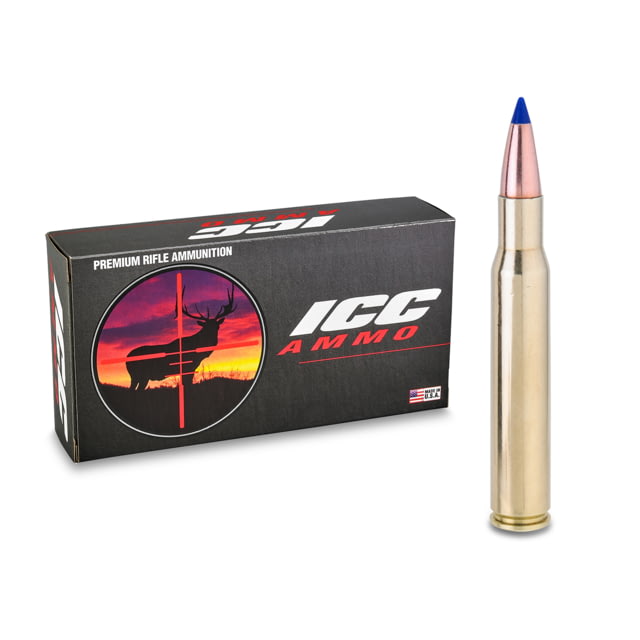 ICC Ammo . SPFD 150 Grain Lead-Free Ballistic Tip Brass Rifle Ammunition 20 Rounds - Icc Ammo