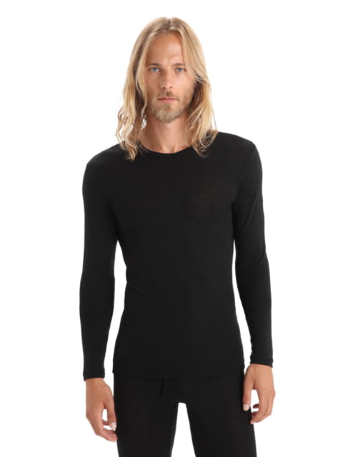 Icebreaker 175 Everyday Long Sleeve Crewe Thermal Top - Mens Black 2XL