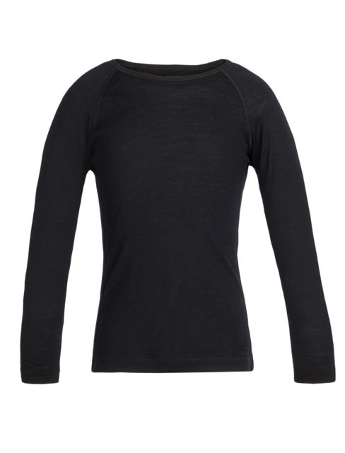 Icebreaker 200 Oasis Long Sleeve Crewe - Kids Black 3US