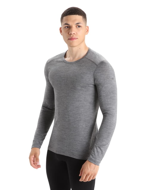 Icebreaker Merino 200 Oasis LS Crewe - Men's Gritstone Heather 2XL