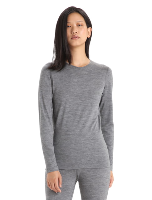 Icebreaker 200 Oasis Long Sleeve Crewe - Women's Gritstone Heather Small