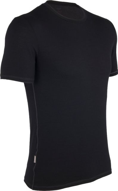 Icebreaker Merino 150 Anatomica SS Crewe - Men's Black Medium