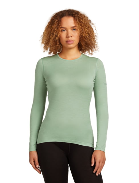 Icebreaker Merino 200 Oasis Long Sleeve Crew Thermal Top - Women's Seaglass Medium