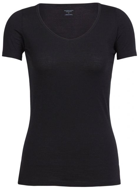 Icebreaker Merino 150 Siren SS Sweetheart - Women's Black Small