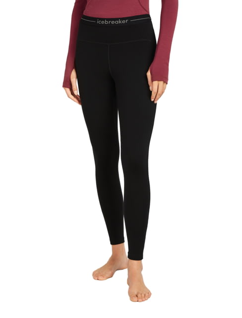 Icebreaker Women 300 MerinoFine Polar Leggings Black S