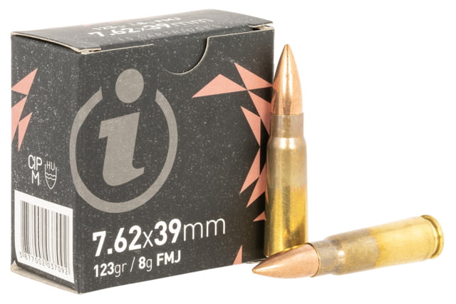 an 7.62x39mm 123 Grain Full Metal Jacket Brass Cased Rifle 840 Rounds Ammo
