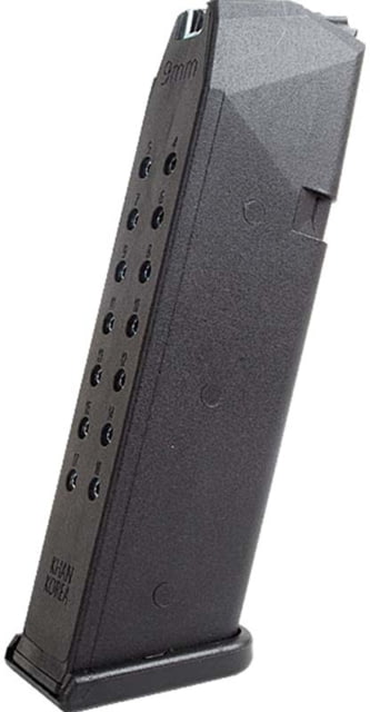  Glock 9mm 17 Round Pistol Magazine Black Ammo