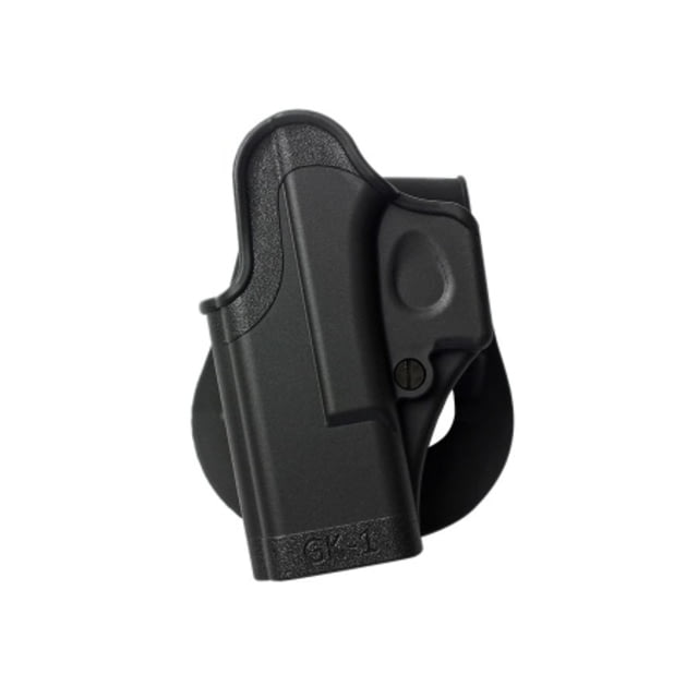 IMI Defense One Piece OWB Paddle Polymer Holster Left Hand Black