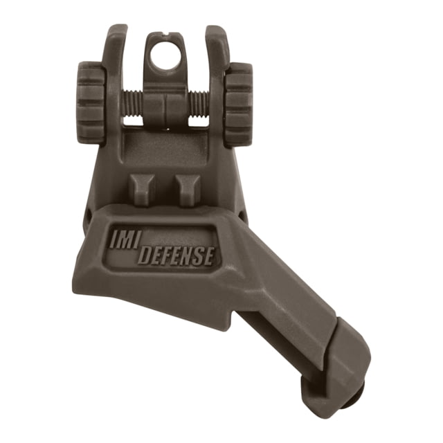 IMI Defense TRS Polymer Rear Flip Up Sight 45 Degrees Offset O.D. Green  GREEN - IMI Defense