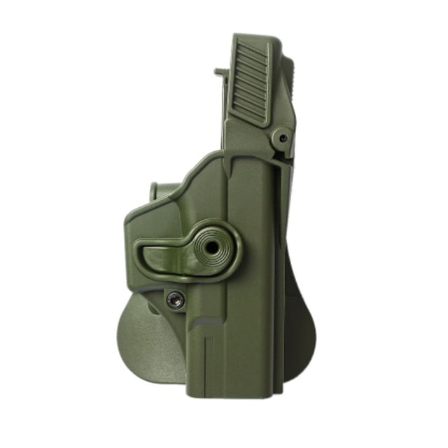 IMI Defense Level 3 Polymer OWB Paddle Holster Glock 19/19X/32/45 Glock 23 O.D. Green  GREEN - Imi Defense