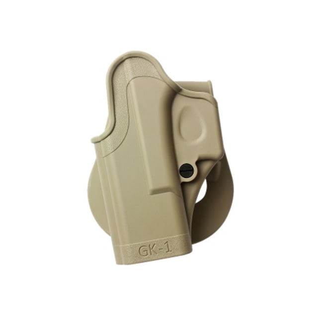 IMI Defense One Piece OWB Paddle Polymer Holster Glock 17/18/19/19X/26/27/28/31/32/36/45Glock 22/23Bul M-5 Left Hand FDE - Imi Defense