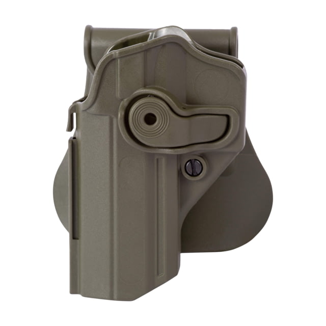 IMI Defense Polymer OWB Paddle Holster Iwi Jericho/Baby-Eagle 9mm/.40 Canik 55 Shark Left Hand O.D. Green  GREEN - Imi Defense