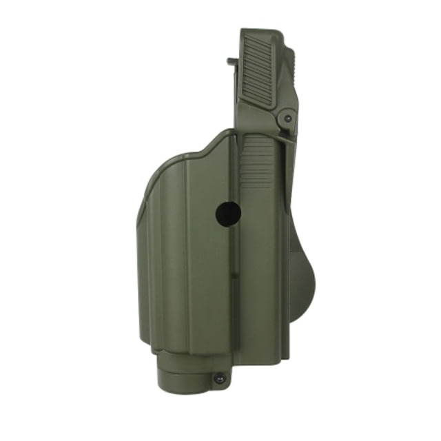 IMI Defense Polymer Tactical Light OWB Holster Glock 17/19/19X/31/32/45//22/23 O.D. Green  GREEN - Imi Defense