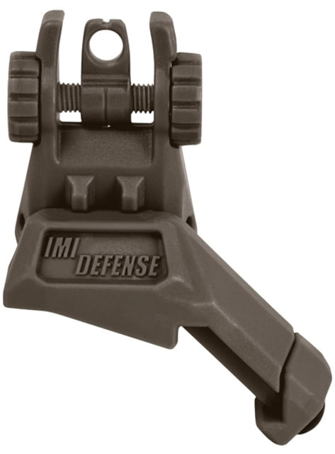 IMI Defense TRS Polymer Rear Flip Up Sight 45 Degrees Offset OD Green - Imi Defense