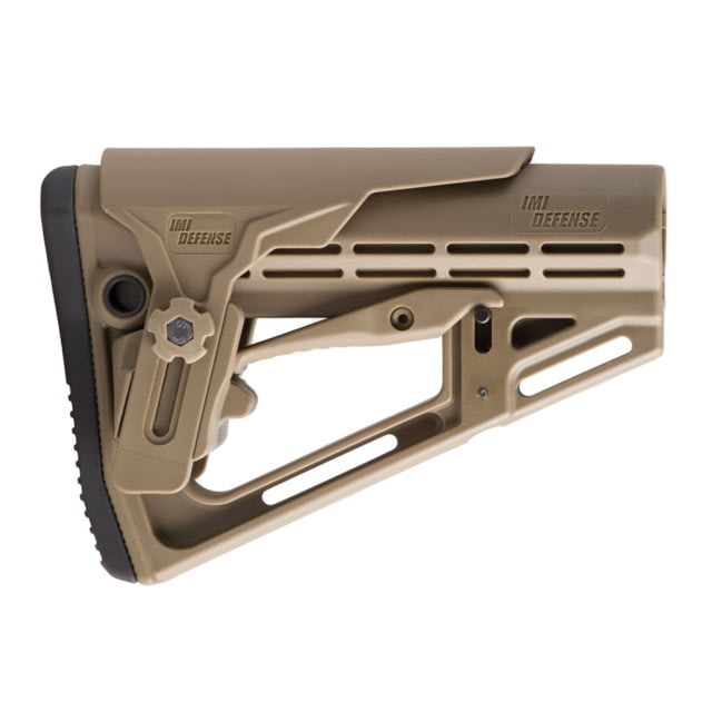 IMI Defense TS-1 Tactical AR-15 M16 M4 Collapsible AR Buttstock w/Polymer Cheek Rest and Overmolded Buttplate Flat Dark Earth - IMI Defense