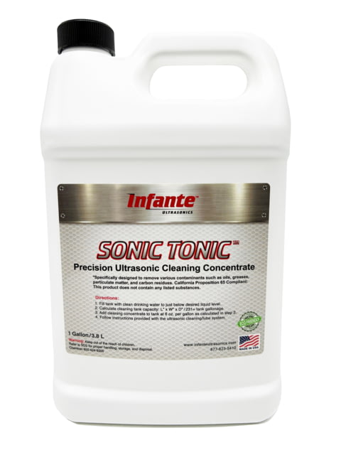 Infante Ultrasonics Tonic Gun Cleaning Concentrate White Bottle IU-Sonic Tonic - Infante Ultrasonics
